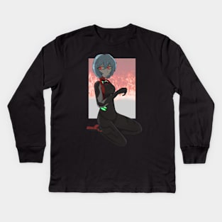 Rei Ayanami Kids Long Sleeve T-Shirt